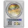 Image 3 : 1881-S $1 Morgan Silver Dollar Coin PCGS MS64+ CAC Amazing Toning