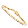 Image 1 : Plated 18KT Yellow Gold Diamond Bracelet