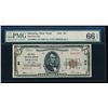 1929 $5 Moravia National Bank Note PMG 66EPQ