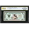 Image 1 : 1990 $1 Disney Dollar PCGS 64PPQ