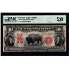 Image 1 : 1901 $10 Bison Legal Tender Note PMG 20