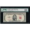 Image 1 : 1953C $5 STAR Legal Tender Note PMG 64EPQ