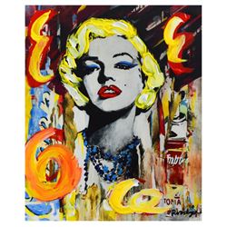 Nastya Rovenskaya- Mixed Media "Marilyn Monroe II"