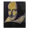 Image 1 : Steve Kaufman (1960-2010), "Shakespeare" Hand Painted Limited Edition Silkscreen on Canvas, AP Numbe