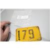 Image 1 : SASK CONSTRUCTION LICENSE PLATE 2 DIGIT  1 DIGIT PAINTED ON