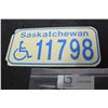 Image 1 : SASK. HANDICAP PARKING LICENSE PLATE