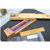 Image 1 : ANTIQUE WOODEN PENCILBOX & RULER