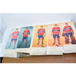 MONTREAL CANADIEN NEWSPAPER POSTER CUTOUTS  HOCKEY