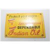 Image 2 : HEAVY PORCELAIN SIGN.....INDIAN MOTORCYCLE OIL