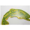 Image 2 : HEAVY PORCELAIN SIGN.....LODGE / CABIN / LAKE