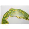 Image 2 : HEAVY PORCELAIN SIGN.....LODGE / CABIN / LAKE