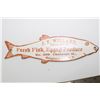 Image 2 : HEAVY PORCELAIN SIGN....FISHING LAKE STORE