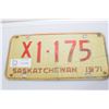 Image 1 : 1971 TAXI  SASKATCHEWAN LICENSE PLATE