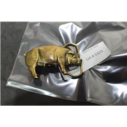 BRASS PIG BUCKLE LTD ED