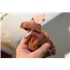 Image 2 : TIN AND FUR ANTIQUE DOG TOY WORKING NO KEY TAIL TURNS JAW MOVES