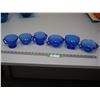 Image 1 : 6 BLUE GLASS PIECES