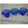 Image 2 : 6 BLUE GLASS PIECES