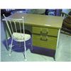 Image 1 : 2 DRAWER DESK WITH CHAIR (45 X 24 X 30 HIGH)