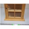Image 3 : WOODEN DISPLAY CABINET (15 X 20 1/2 IN TALL 5IN DEEP)