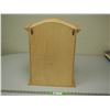 Image 4 : WOODEN DISPLAY CABINET (15 X 20 1/2 IN TALL 5IN DEEP)