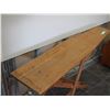 Image 2 : VINTAGE WOODEN IRONING BOARD T. EATONS CO (48 LONG X 29 IN HIGH)
