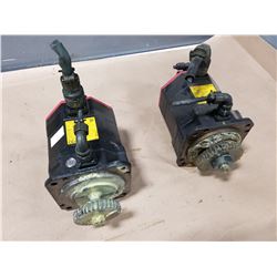 (2) FANUC A06B-0235-B605 AC SERVO MOTOR