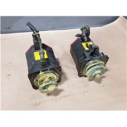 (2) FANUC A06B-0235-B605 AC SERVO MOTOR