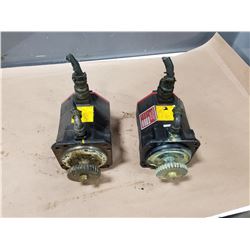 (2) FANUC A06B-0235-B605 AC SERVO MOTOR