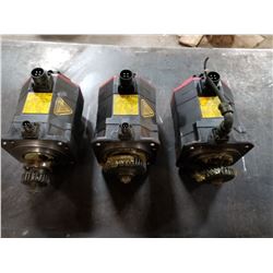 (3) FANUC A06B-0235-B605 AC SERVO MOTOR