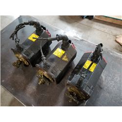 (3) FANUC A06B-0238-B605 AC SERVO MOTOR