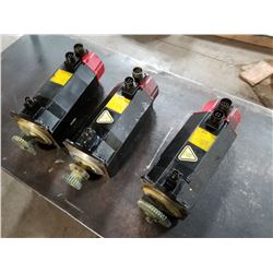 (3) FANUC A06B-0163-B175 AC SERVO MOTOR