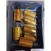 Image 2 : PAILS AND 3 TRAYS OF HARDWARE, TROWELS, ELECTRICAL