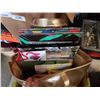 Image 8 : LOT OF KETTLES, SALAD SPINNER, SMALL WASTE BIN, GLASSES