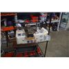 Image 1 : Twin head halogen work light with mitre box saw