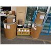 Image 1 : Lot of cardboard barrels and metal containers