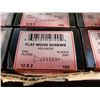 Image 2 : CASE OF 2" FLAT WOOD SCREWS