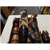 Image 2 : TRAY OF WOOD CARVED FIGURES AND OTHER FIGURES
