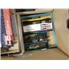 Image 8 : BOX OF HO SCALE TRAINS, REACK, CARS, 2 GOOD RUNNING ENGINES, SMALL POWER SUPPLY