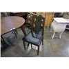 Image 8 : MODERN OVAL DINING TABLE WITH JACKNIFE LEAF AND 4 DINING CHAIRS
