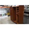 Image 2 : ANTIQUE WALNUT WARDROBE WITH 2 DRAWERS