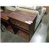 Image 2 : 2 VINTAGE HAND MADE PINE ENDTABLES