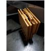 Image 2 : 4 Maple TV trays with stand