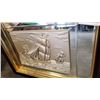 Image 2 : TALLSHIP PLAQUE ON MIRRORED FRAME