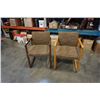 Image 1 : 2 vintage MCM armchairs