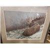 Image 2 : FRAMED MOOSE PRINT BY R.S. PARKER 217/950