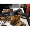Image 2 : LOT OF BASEBALL GLOVES AND VINTAGE ICE SKATES
