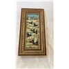 Image 10 : 2 WOOD HAND PAINTED ELEPHANTS, WOOD CARVING, PEN HOLDER, AND ORIENTAL WALL HANGING