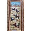 Image 11 : 2 WOOD HAND PAINTED ELEPHANTS, WOOD CARVING, PEN HOLDER, AND ORIENTAL WALL HANGING