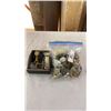Image 1 : 2 BAGS OF JEWELRY AND TRAY OF WATCHES