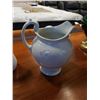 Image 2 : 3 CERAMIC PITCHERS - STAFFORDSHIRE MADE IN ENGLAND, COTTAGE WARE MADE IN ENGLAND, AND OTHER